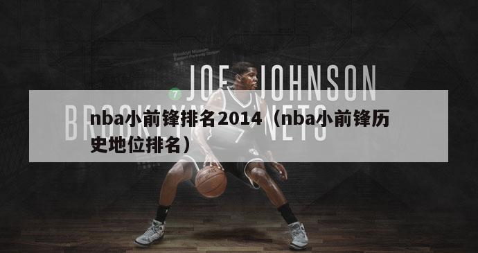 nba小前锋排名2014（nba小前锋历史地位排名）